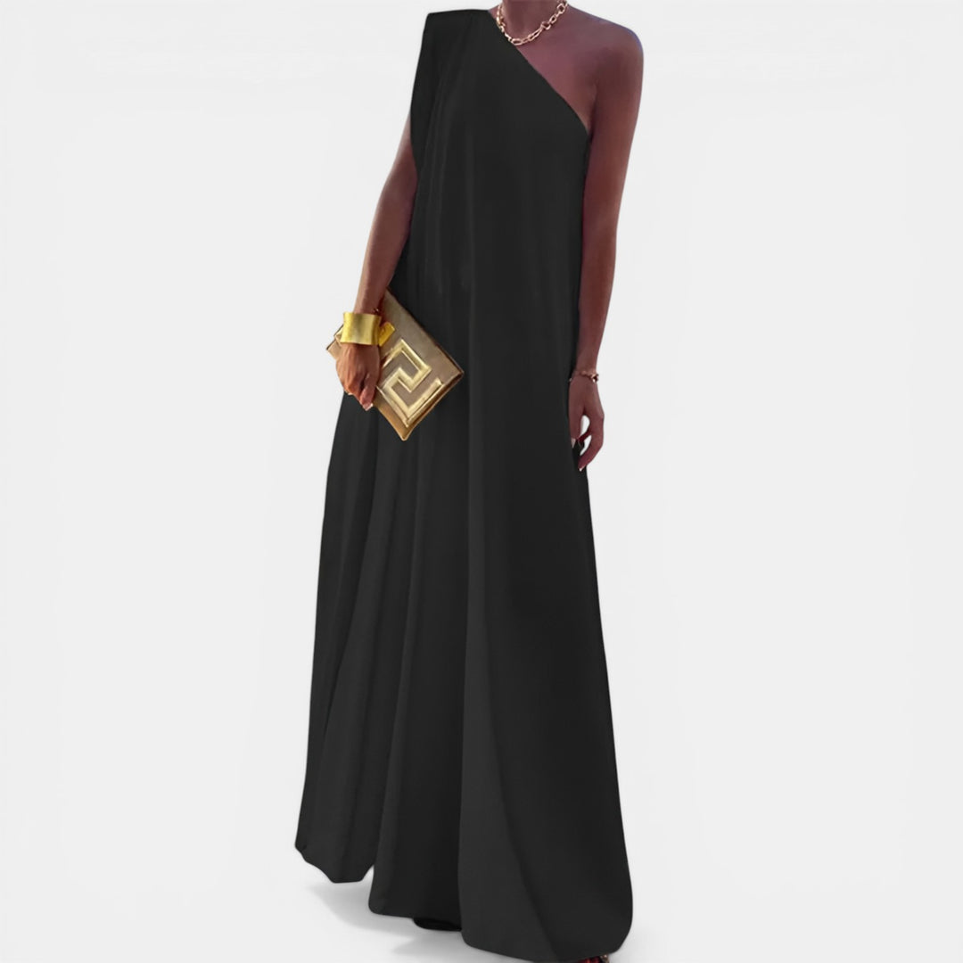Adeline | One-Shoulder Maxi Dress