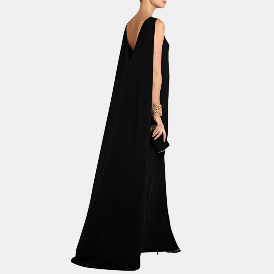 Delphine | Sleeveless V-Back Maxi Dress