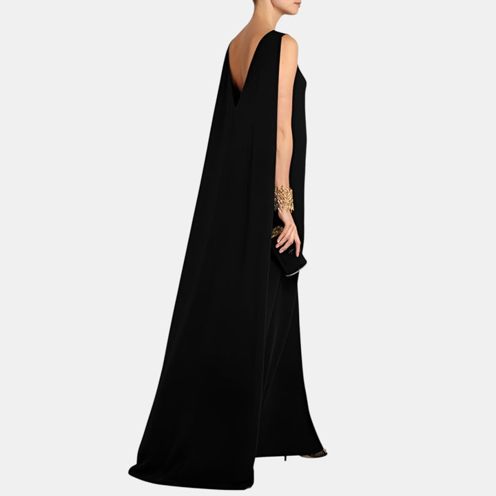 Delphine | Sleeveless V-Back Maxi Dress