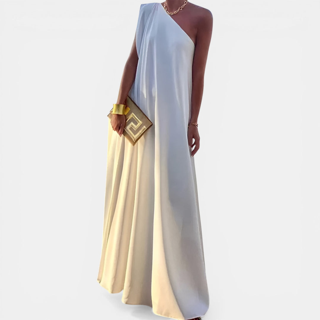 Adeline | One-Shoulder Maxi Dress