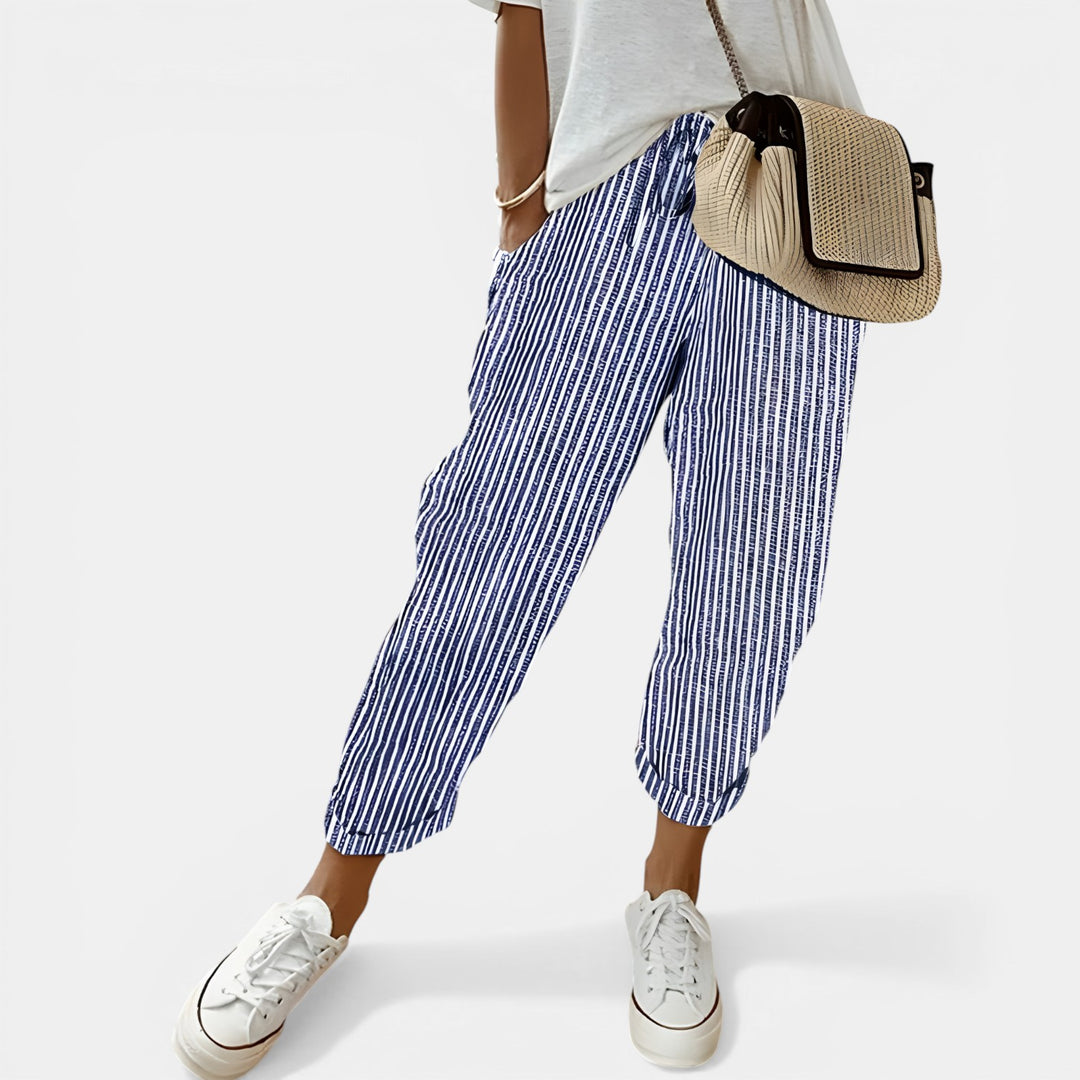 Margaret | Tapered Drawstring Jogger Pants