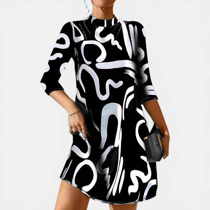 Sandra | Abstract Print Mini Dress