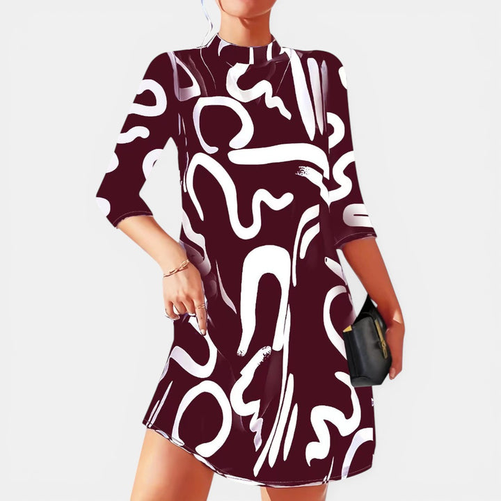 Sandra | Abstract Print Mini Dress