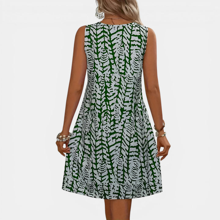 Evelyn | Sleeveless A-Line Midi Dress