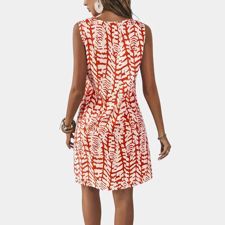 Evelyn | Sleeveless A-Line Midi Dress