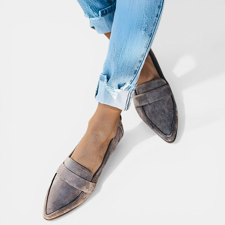 Laura | Pointed Toe Slip-On Loafer