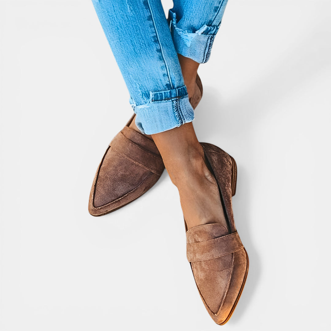 Laura | Pointed Toe Slip-On Loafer