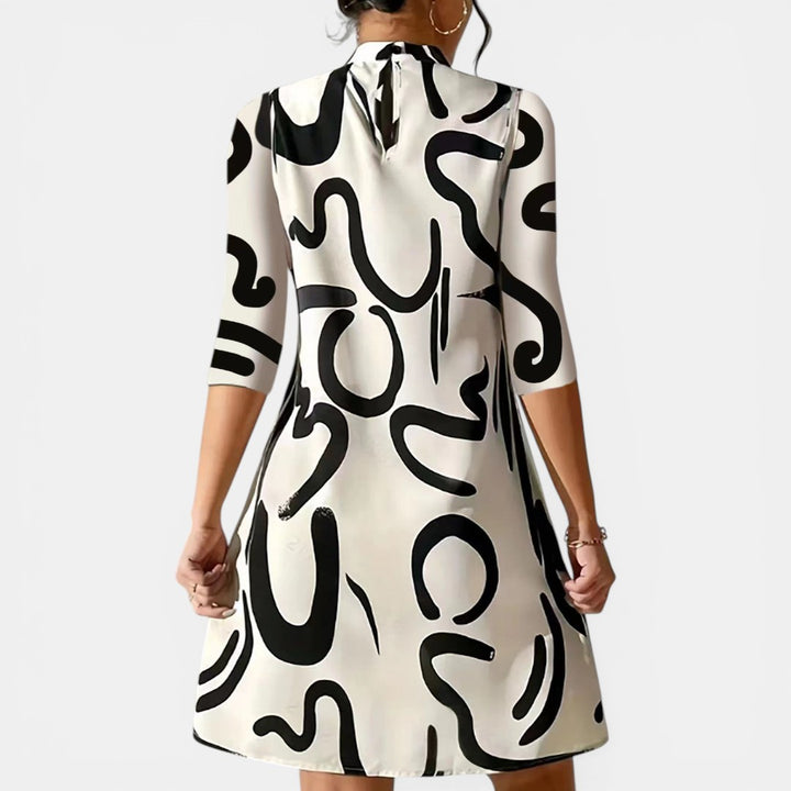 Sandra | Abstract Print Mini Dress