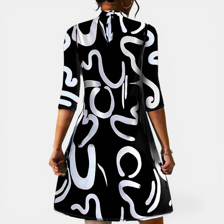 Sandra | Abstract Print Mini Dress