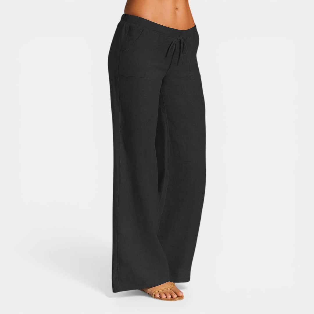 Laura | Wide Leg Drawstring Pants