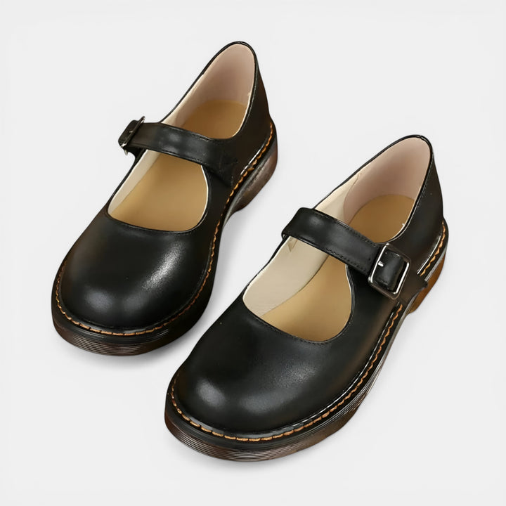 Hilda | Classic Mary Jane Buckle Flat