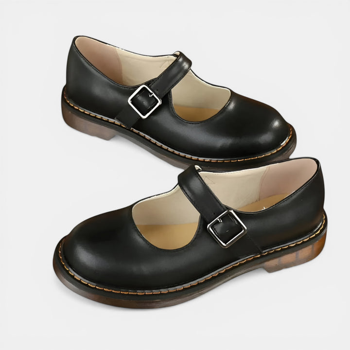 Hilda | Classic Mary Jane Buckle Flat