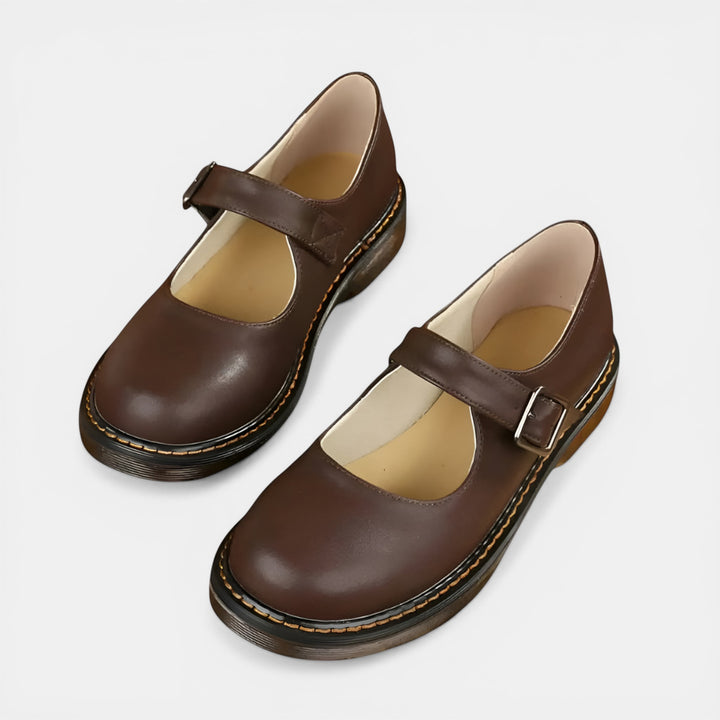 Hilda | Classic Mary Jane Buckle Flat