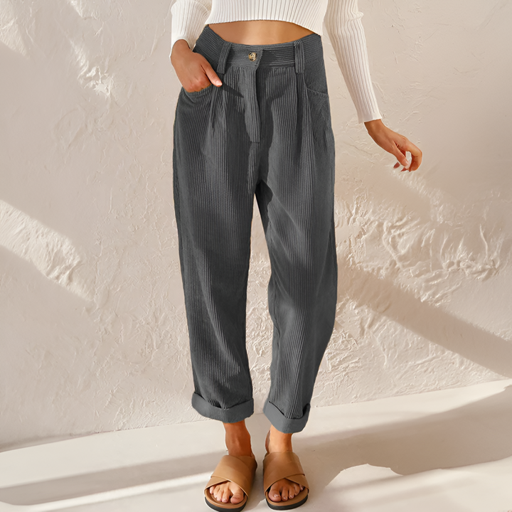 Mirabelle | High Waist Drawstring Wide-Leg Trouser