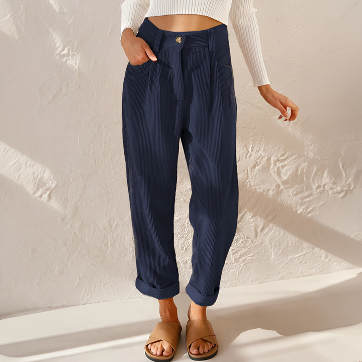 Mirabelle | High Waist Drawstring Wide-Leg Trouser