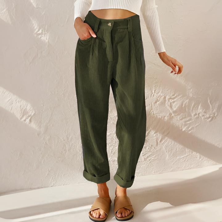 Mirabelle | High Waist Drawstring Wide-Leg Trouser