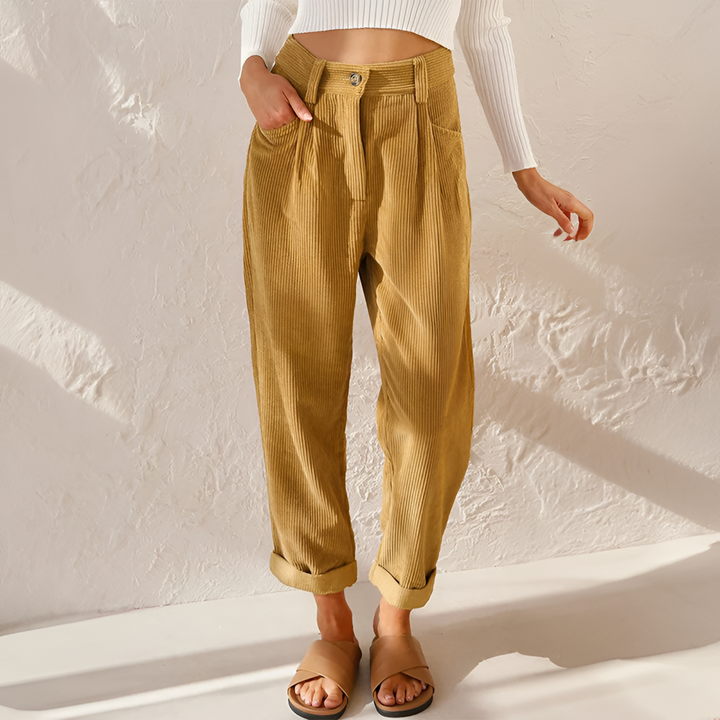 Mirabelle | High Waist Drawstring Wide-Leg Trouser