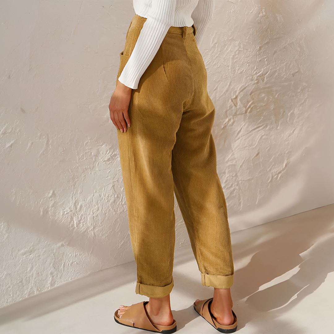 Mirabelle | High Waist Drawstring Wide-Leg Trouser