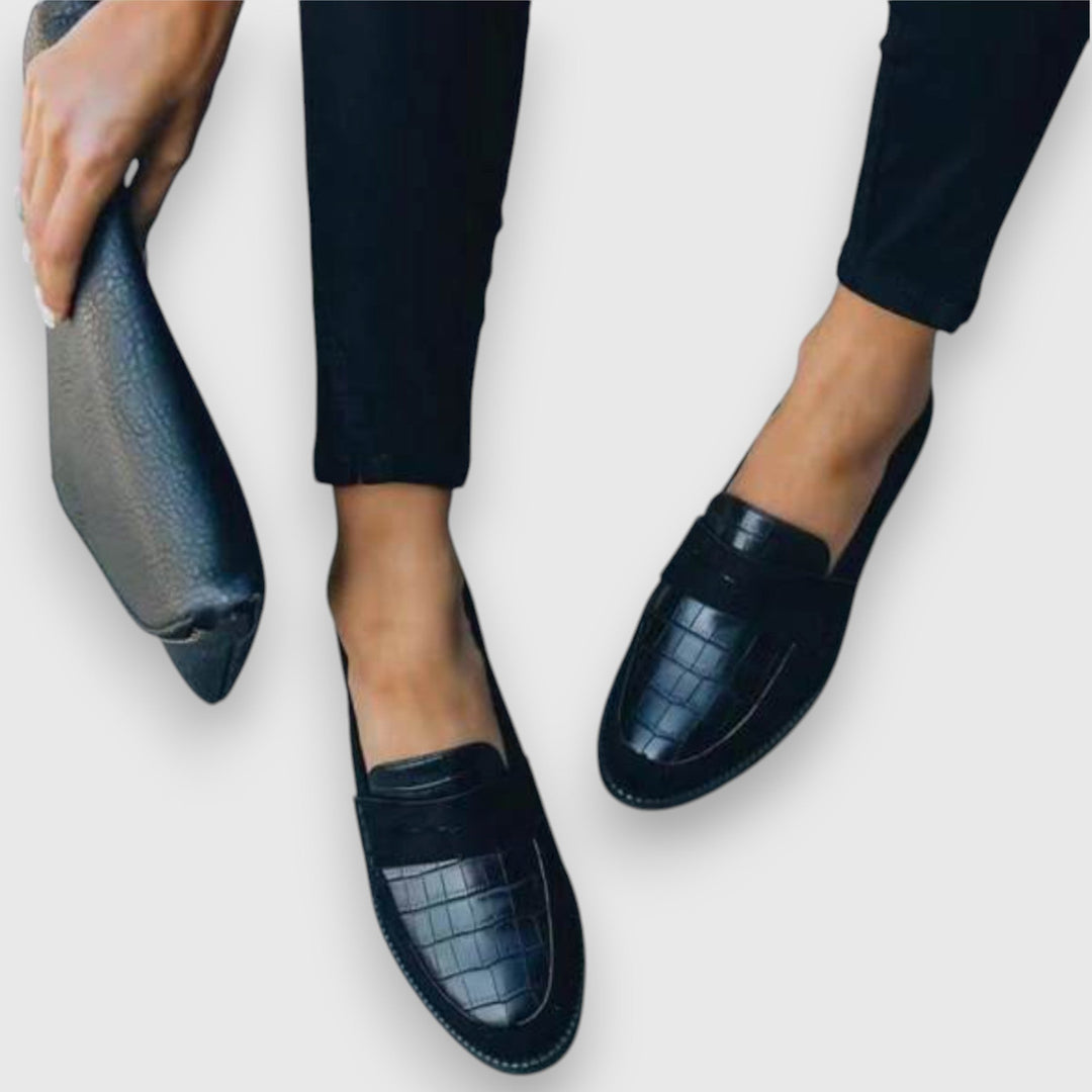Kathleen | Embossed Penny Loafer