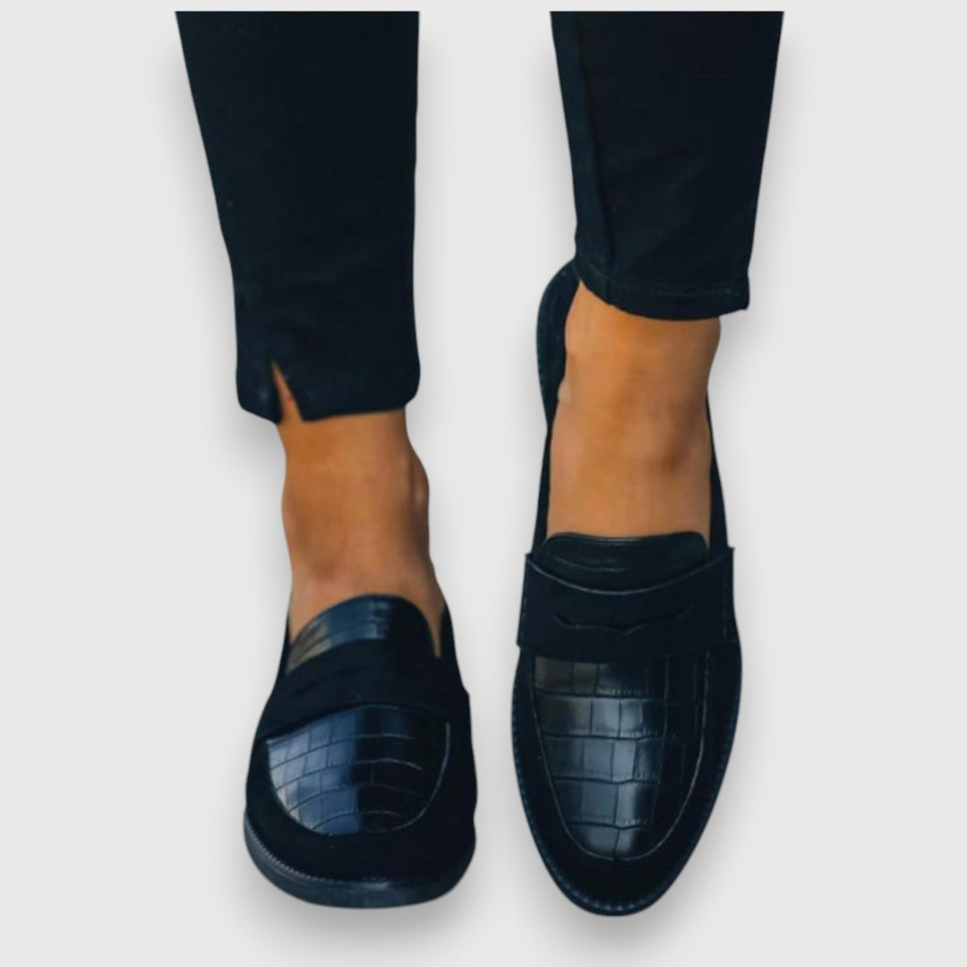 Kathleen | Embossed Penny Loafer