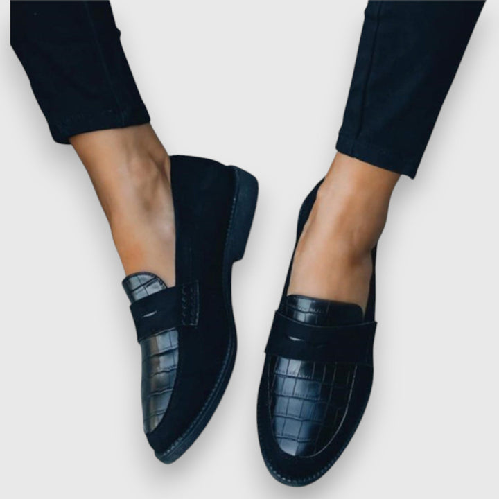 Kathleen | Embossed Penny Loafer