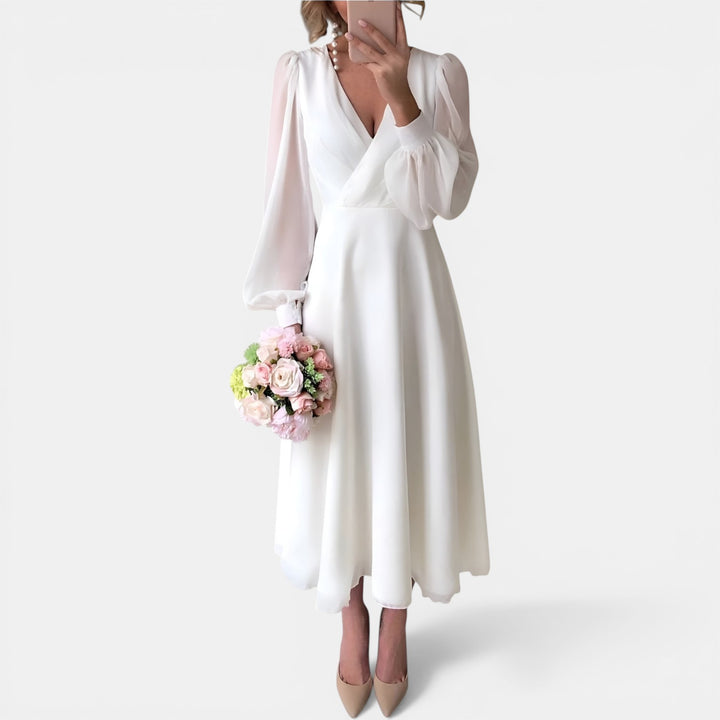 Claire | Long Sleeve A-Line Wedding Dress