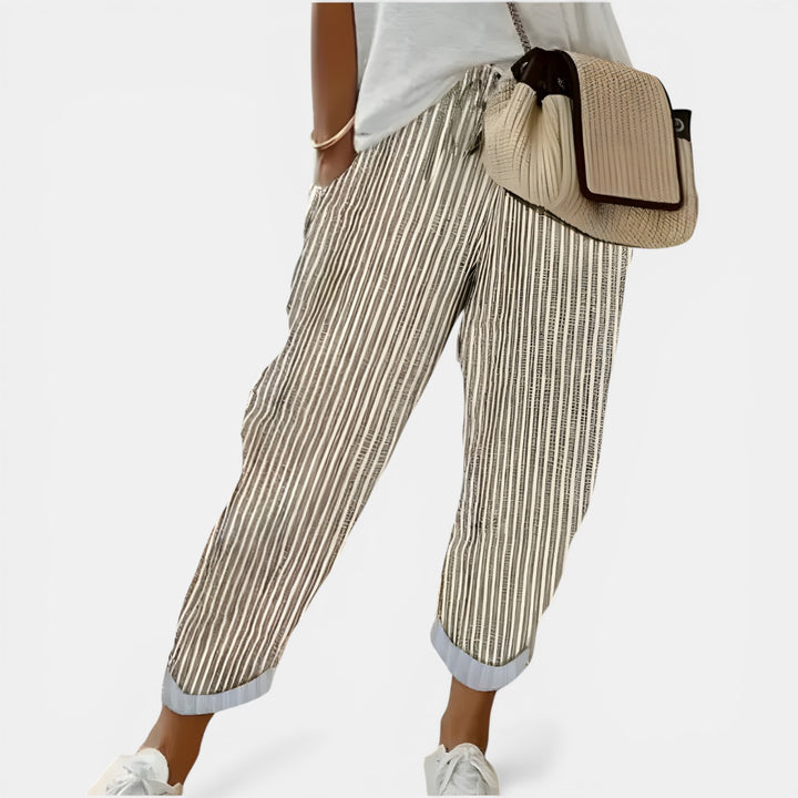Margaret | Tapered Drawstring Jogger Pants