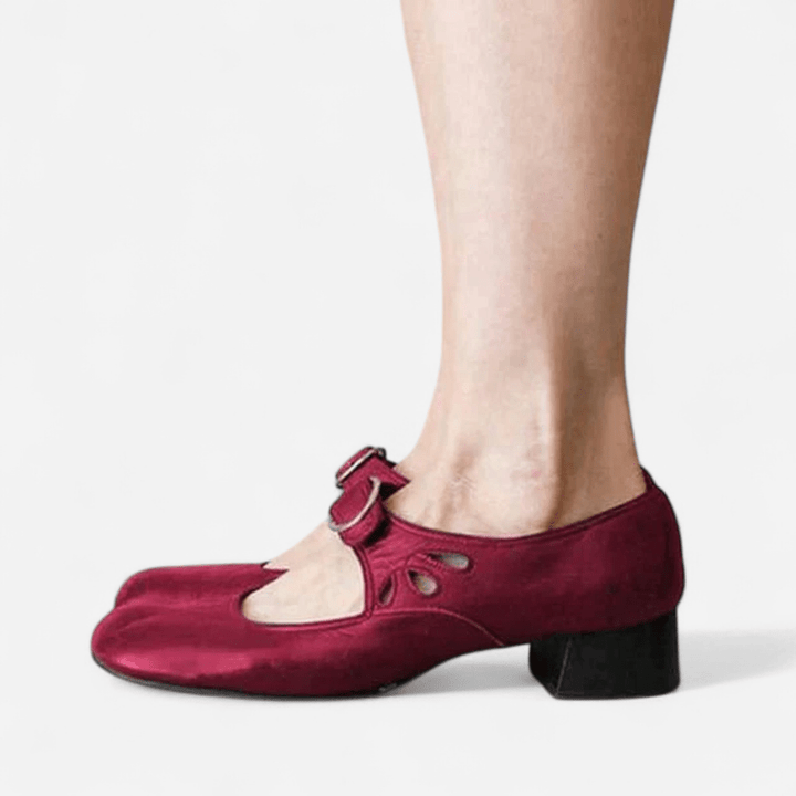 Ondine | Block Heel Mary Jane with Buckle Strap