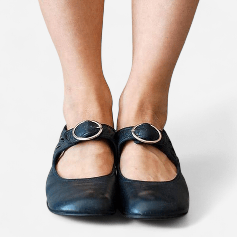 Ondine | Block Heel Mary Jane with Buckle Strap