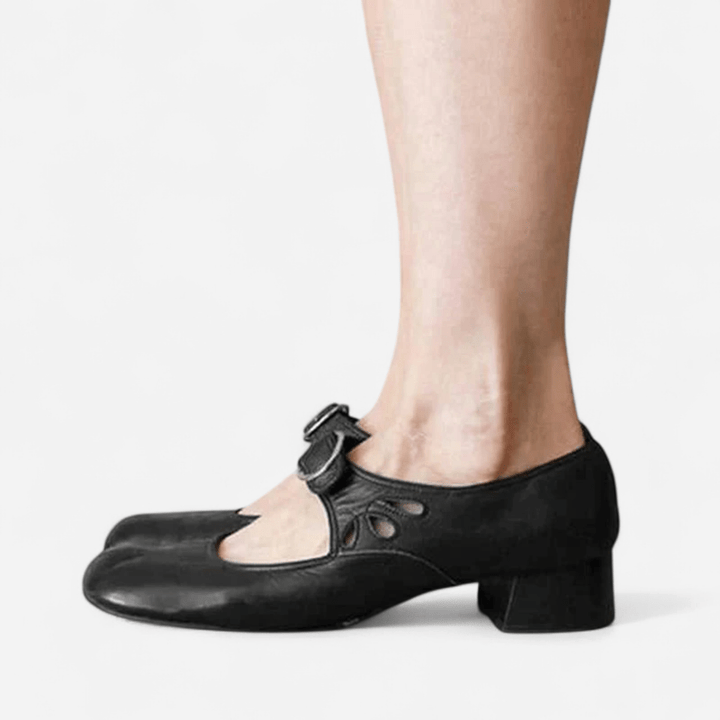 Ondine | Block Heel Mary Jane with Buckle Strap