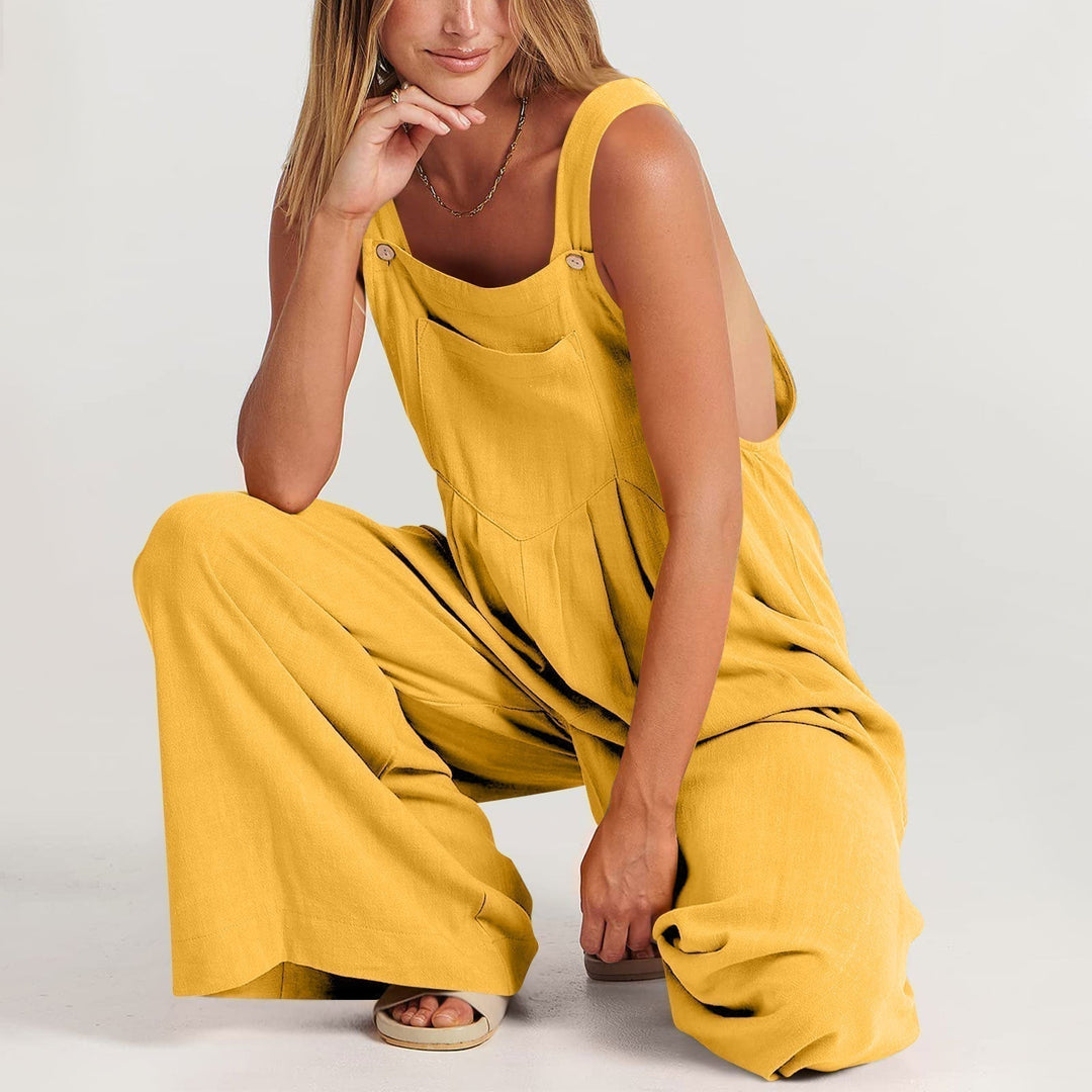 Patricia | Wide Leg Sleeveless Jumpsuit