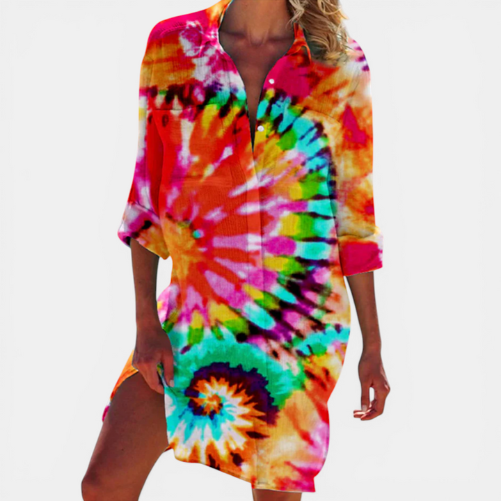 Patricia | Printed Shirt Dress