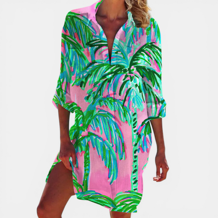 Patricia | Printed Shirt Dress
