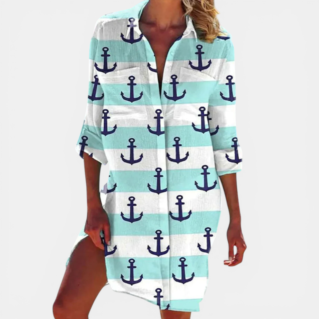 Patricia | Printed Shirt Dress