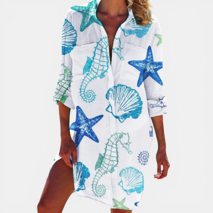 Patricia | Printed Shirt Dress