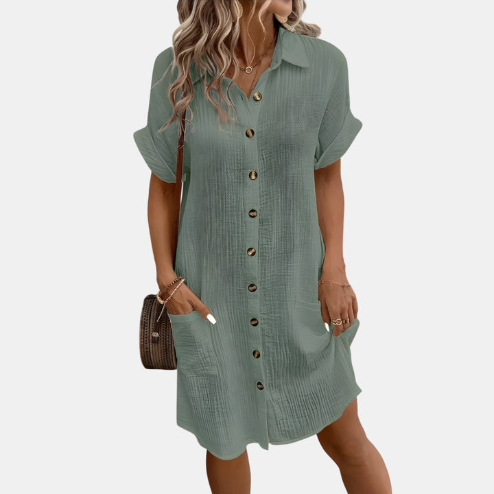 Susan | Collared Button-Down Shirt Dress
