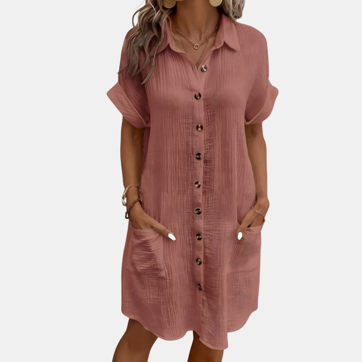 Susan | Collared Button-Down Shirt Dress