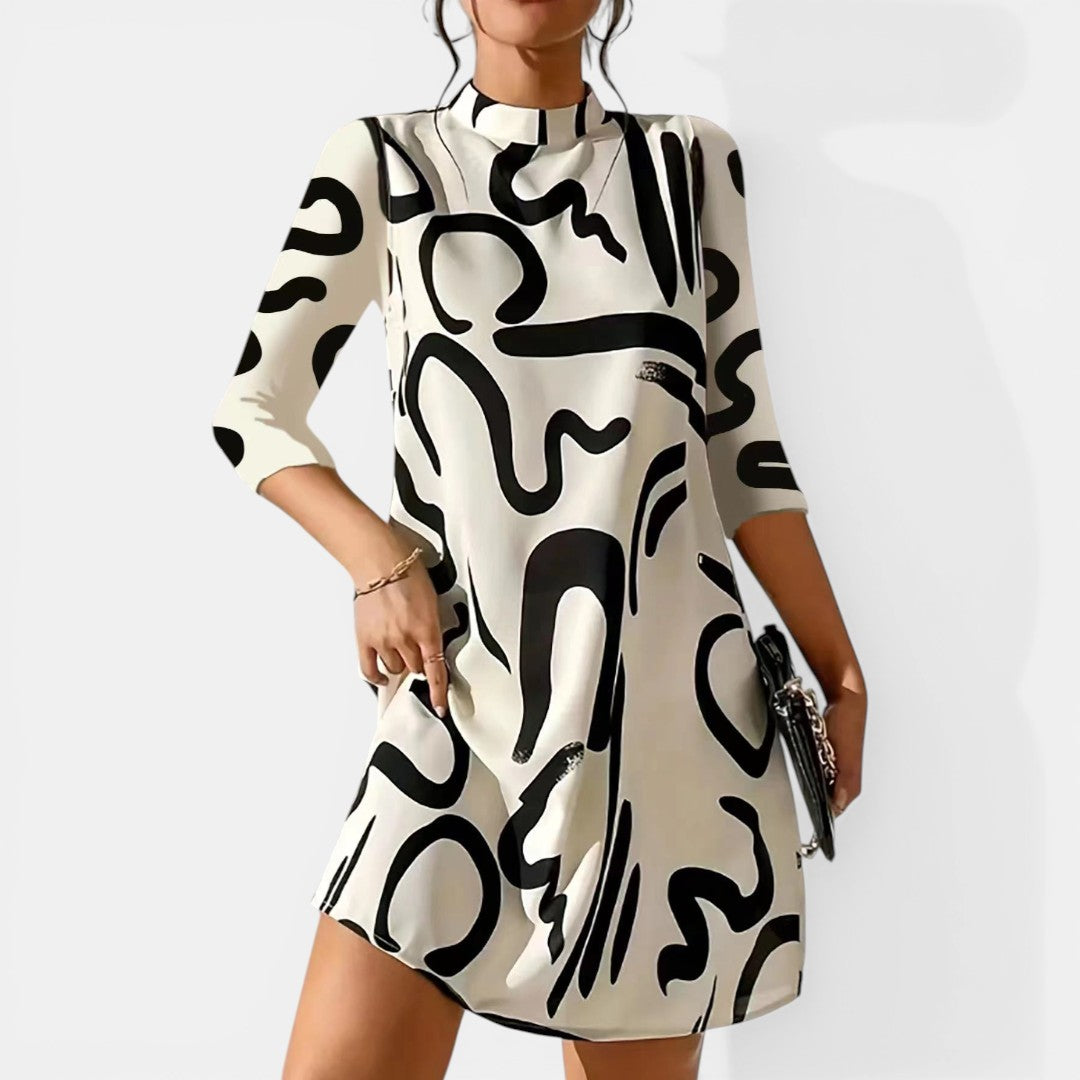 Sandra | Abstract Print Mini Dress