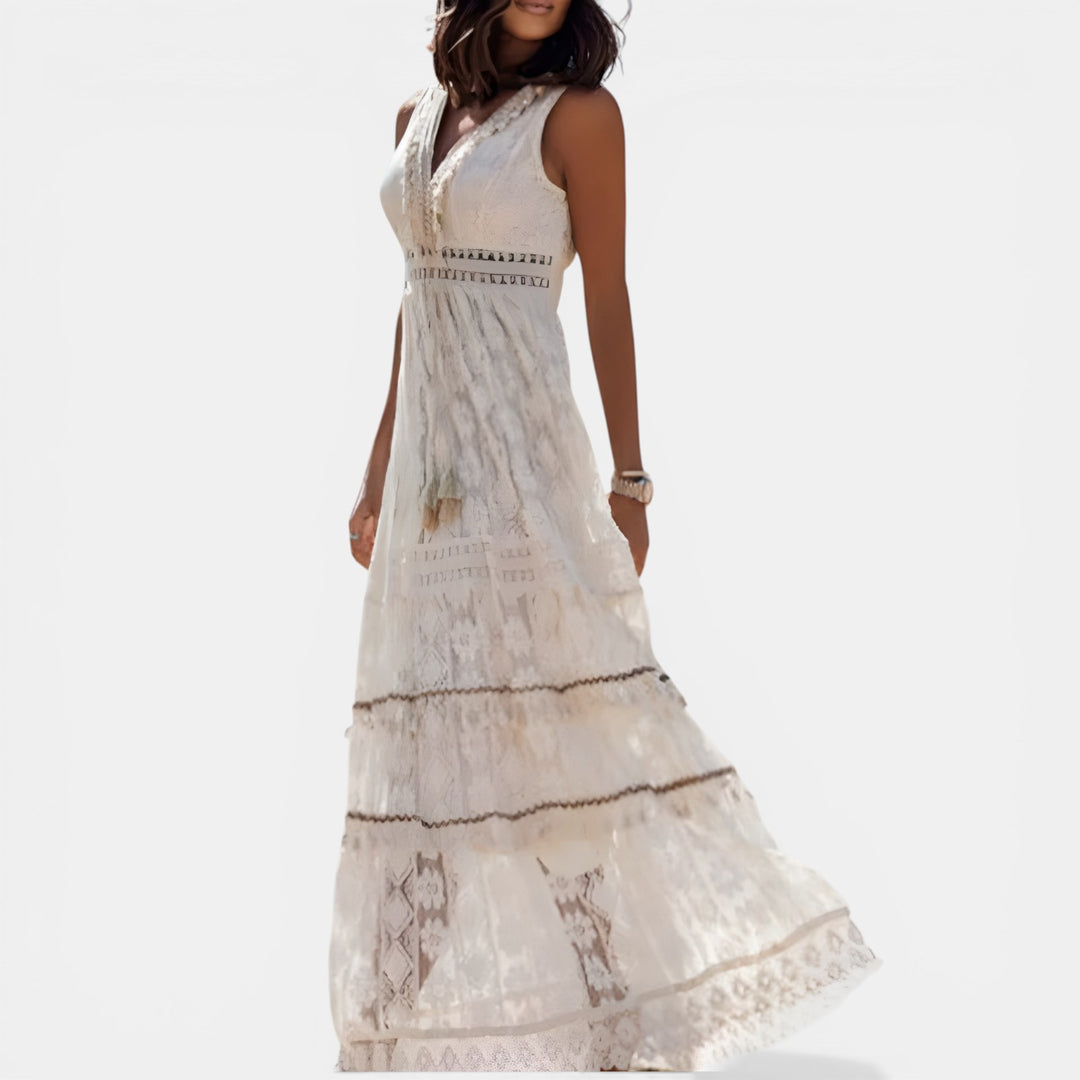 Patricia | Boho Tiered Maxi Dress