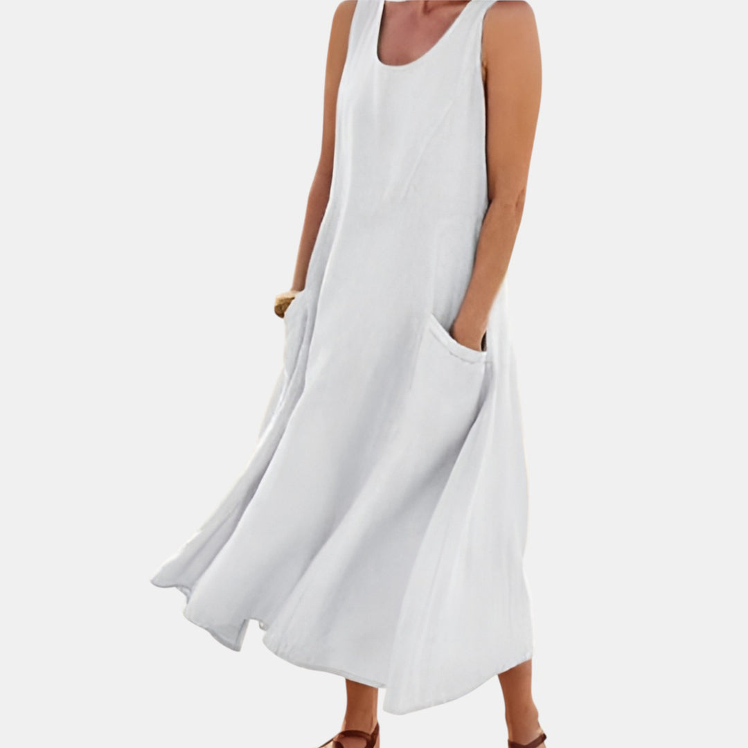 Constance | Sleeveless A-Line Maxi Dress