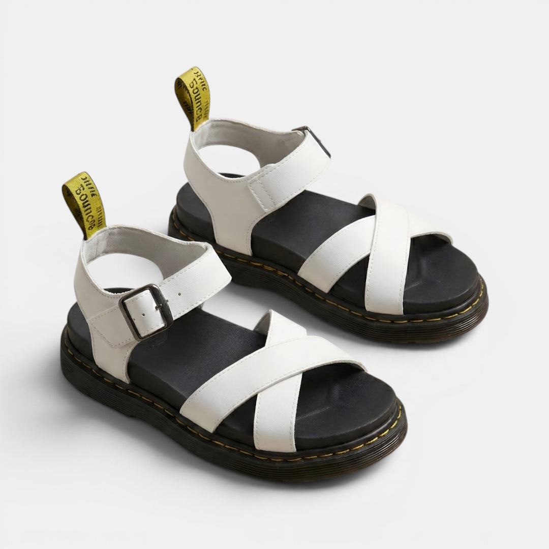 Beatrice | Open Toe Platform Sandal with Ankle Strap