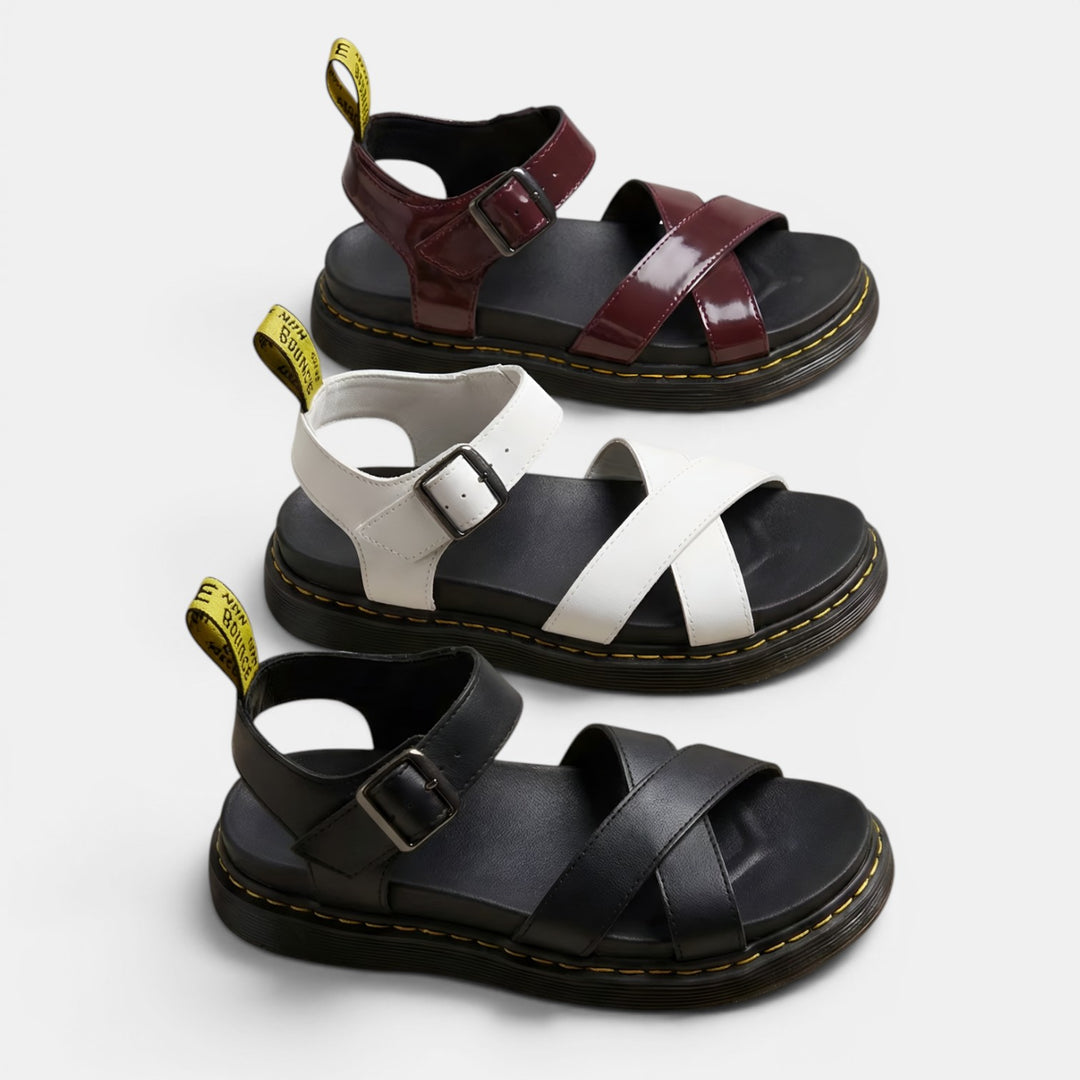 Beatrice | Open Toe Platform Sandal with Ankle Strap