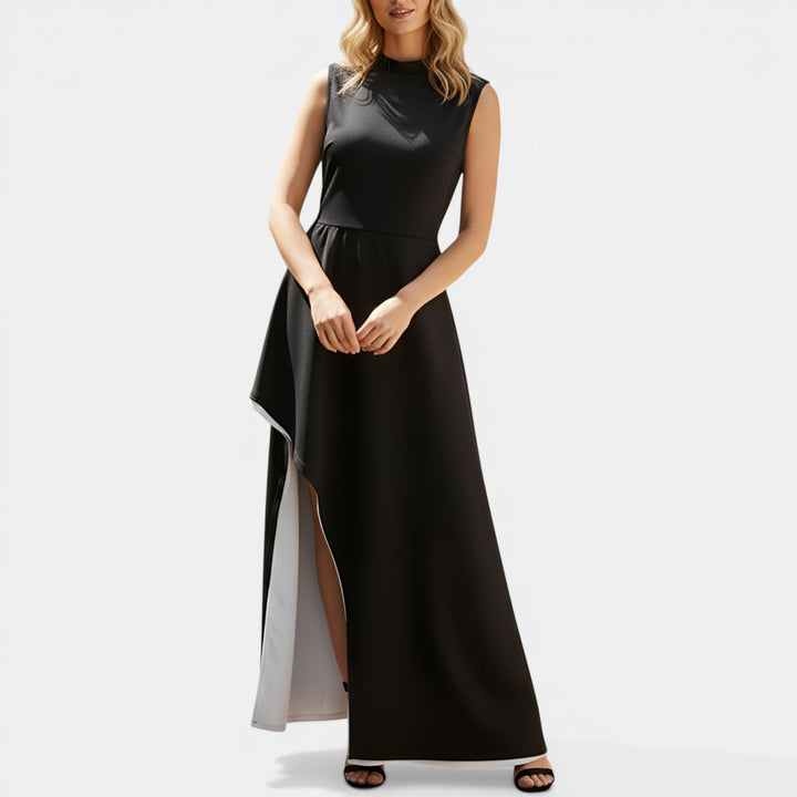 Estelle | Asymmetric Panel Fitted Maxi Dress