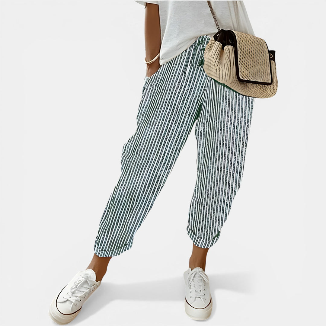 Margaret | Tapered Drawstring Jogger Pants