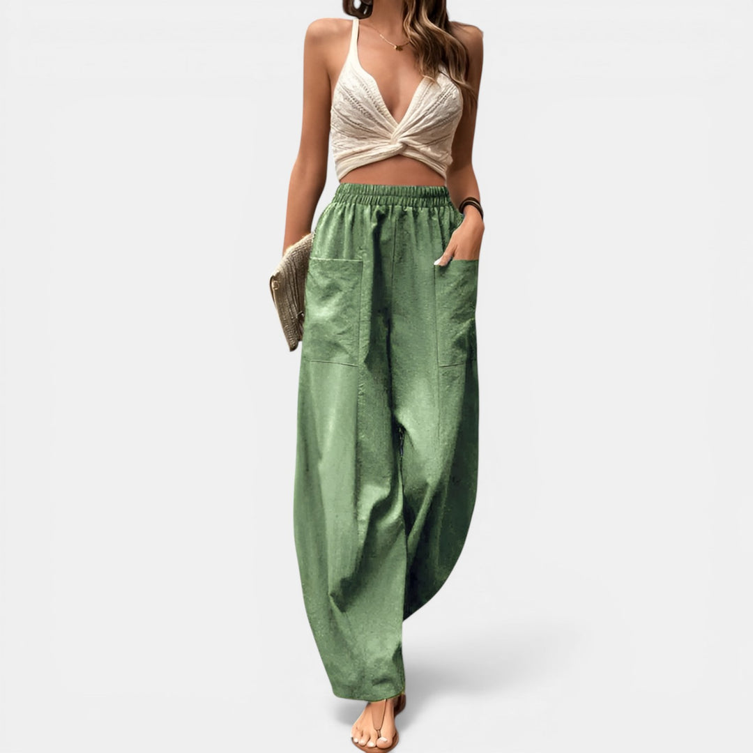 Allegra | Pull-On Wide-Leg Pants