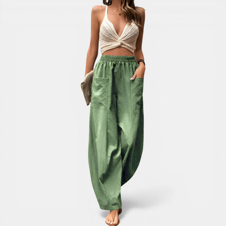 Allegra | Pull-On Wide-Leg Pants