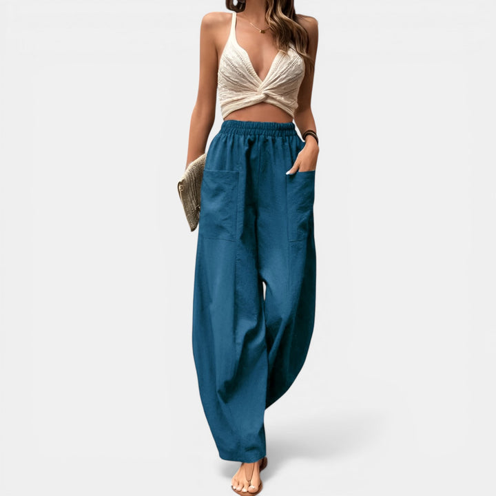 Allegra | Pull-On Wide-Leg Pants