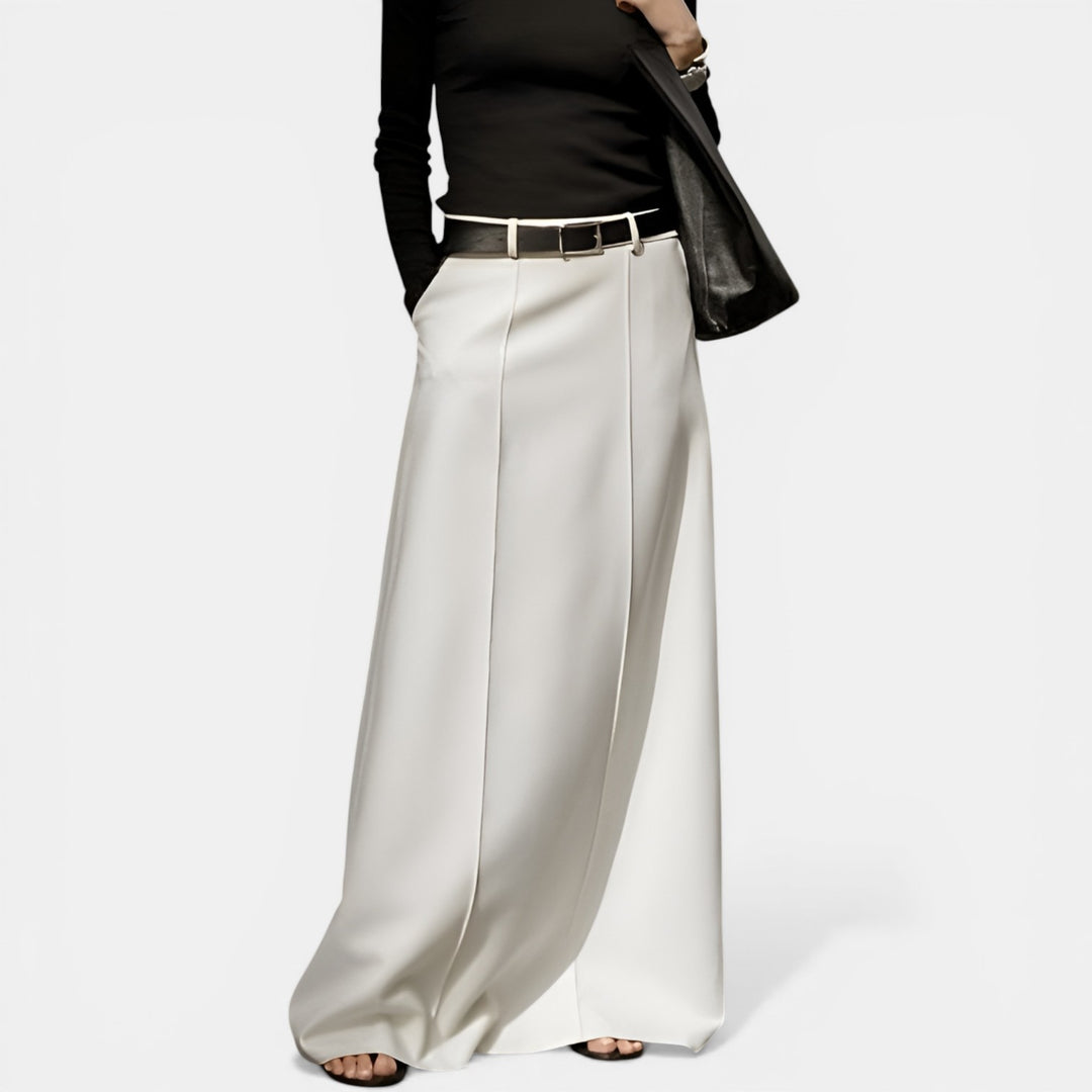 Norma | High Waist Maxi A-Line Skirt