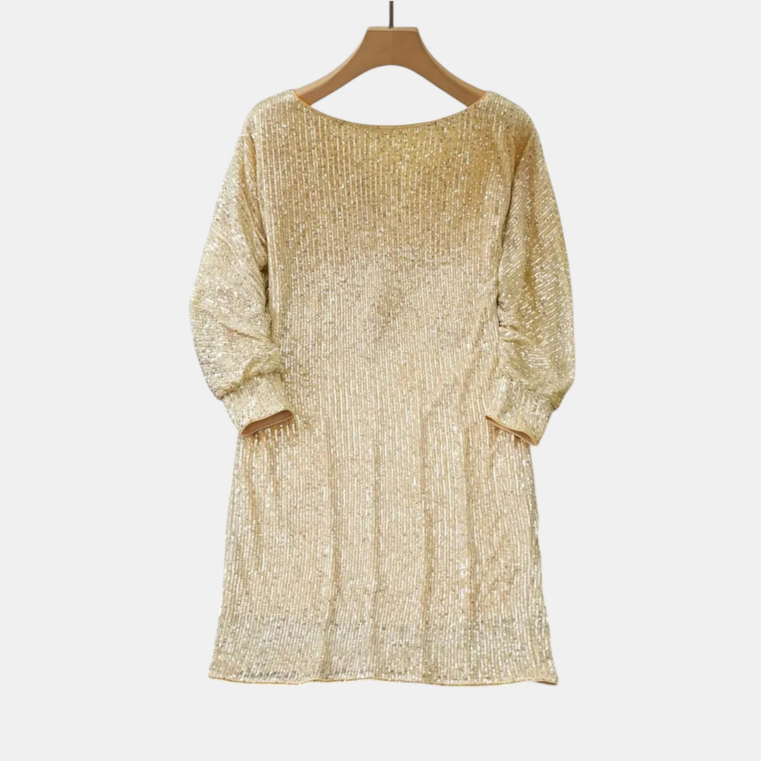 Madeleine | Sequin Long Sleeve Mini Dress