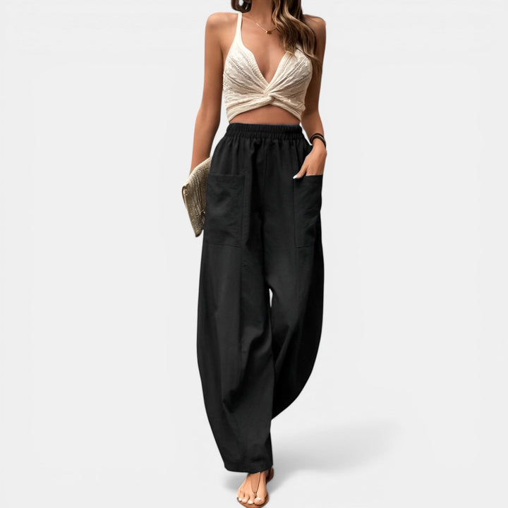 Allegra | Pull-On Wide-Leg Pants